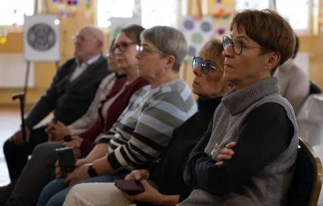 słuchacze, którzy przybyli na wykład